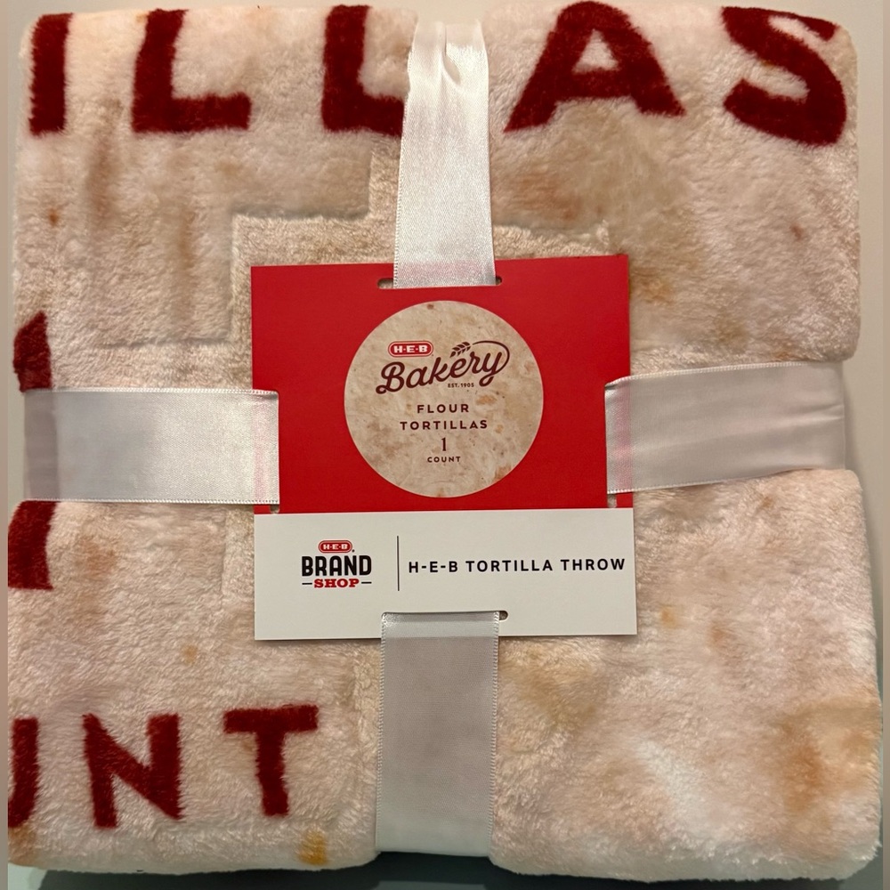 Awesome HEB Tortilla Throw Blanket- NWT